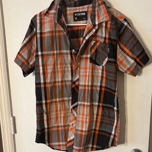 Zoo York Men's Vibrant Plaid Button-Down Shirt